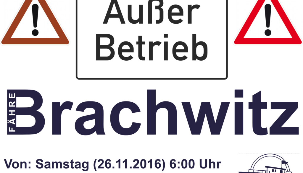 Fähre Brachwitz außer Betrieb 26.11.2016